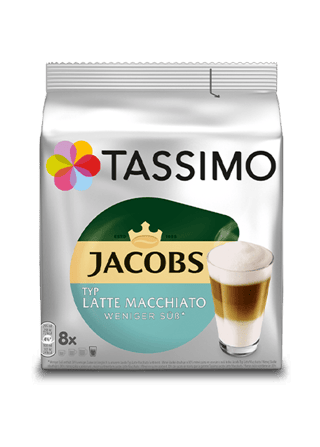 jacobs de tassimo typ latte macchiato less sweet detailseite